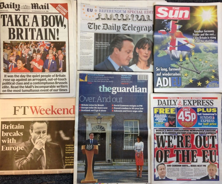 Oplagestijging bij Britse kranten door Brexit