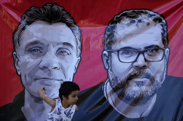 Lichamen gedode Britse journalist en Braziliaan terug naar familie