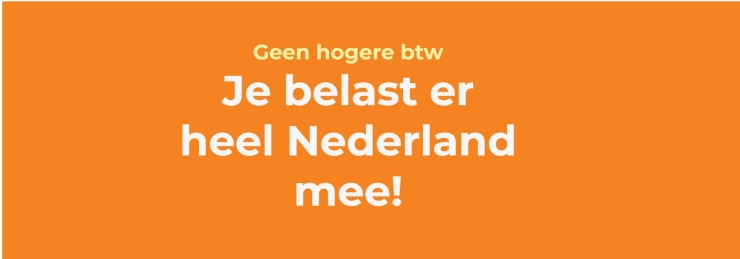 Actie tegen btw-verhoging met meterslange banners langs route van koninklijke stoet op Prinsjesdag