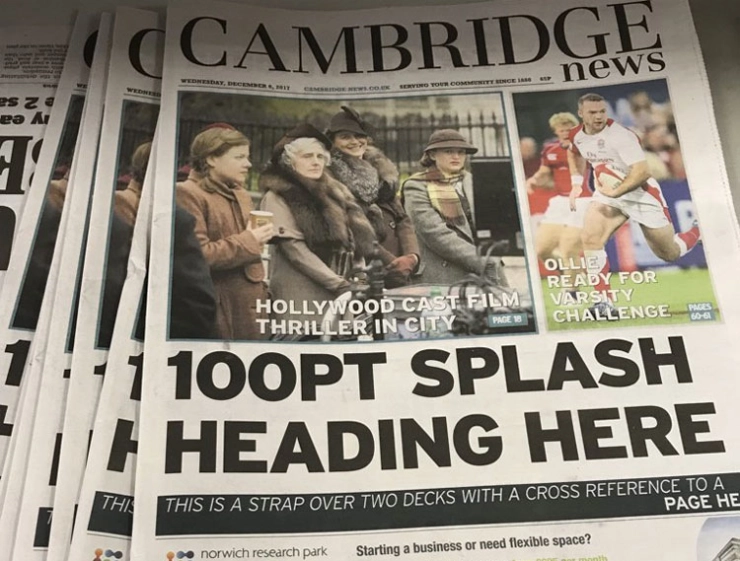 Britse krant drukt editie zonder afgeronde voorpagina