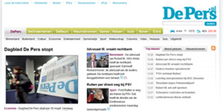 Dagblad De Pers stopt eind maart