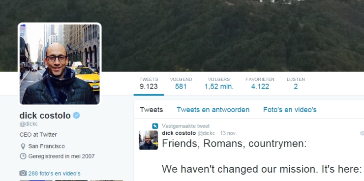 Topman Twitter doet stap terug
