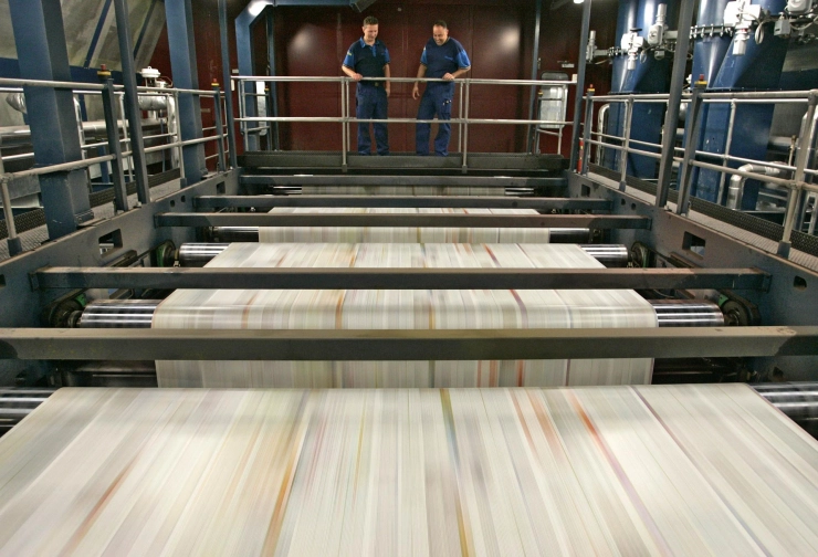 Grote storing in drukkerij de Persgroep