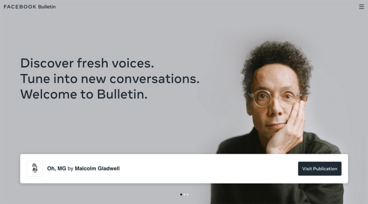 Facebook werpt zich met Bulletin ook op de nieuwsbrievenmarkt