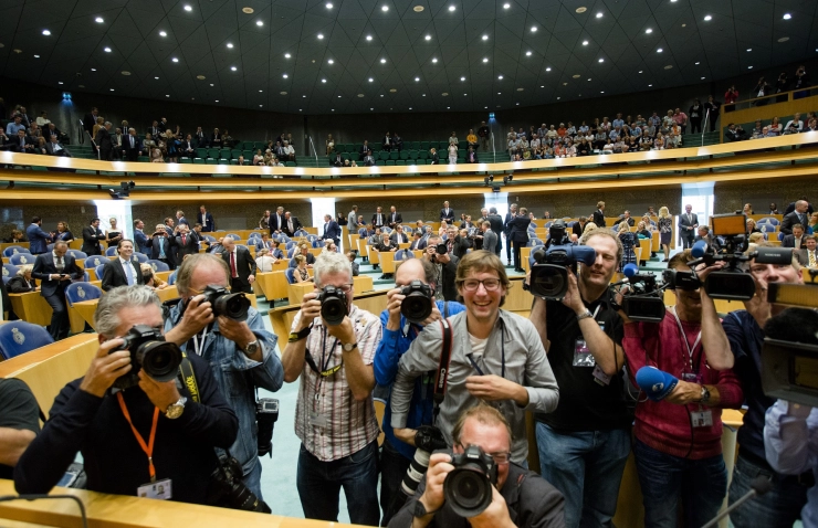 Fotojournalisten dreigen het werk neer te leggen