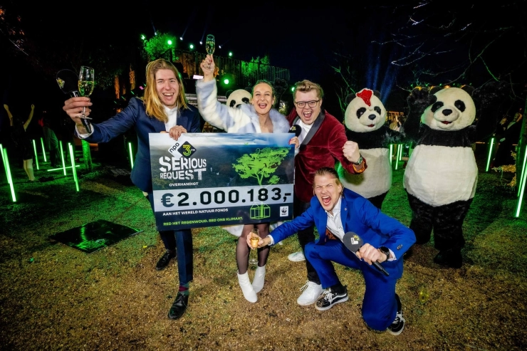 3FM haalt 2 miljoen euro op voor WNF