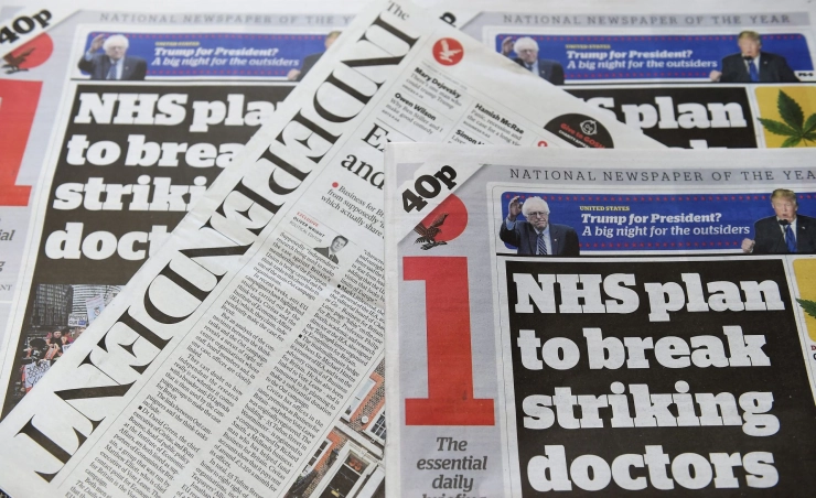 Brits dagblad i draait goed: 1 miljoen pond winst per maand