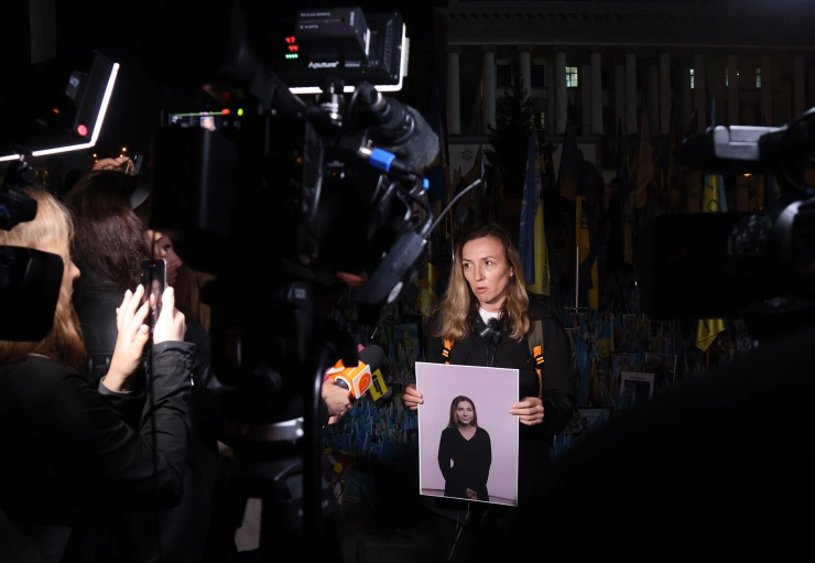 Gedode Oekraïense journalist Rosjtsjyna postuum geëerd met vrijheidsprijs