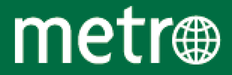 Italiaanse en Portugese Metro in etalage