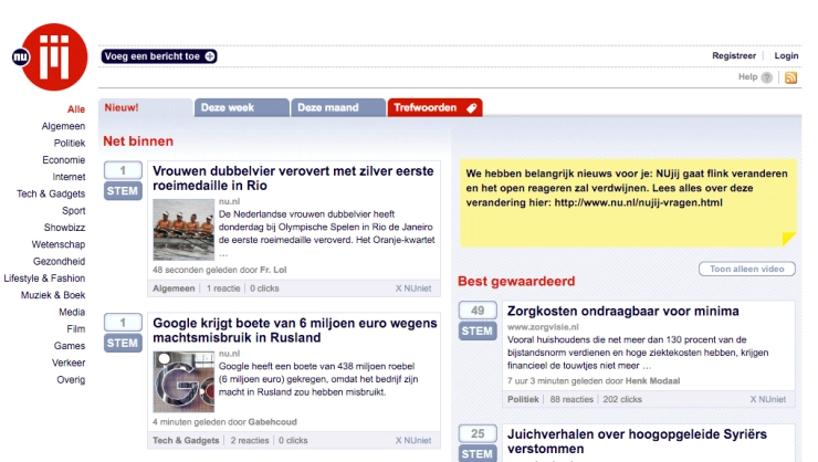 NU.nl brengt reactieplatform NUjij terug