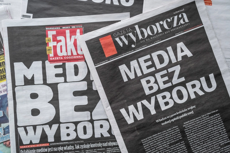 Poolse media op zwart uit protest tegen nieuwe belastingplannen