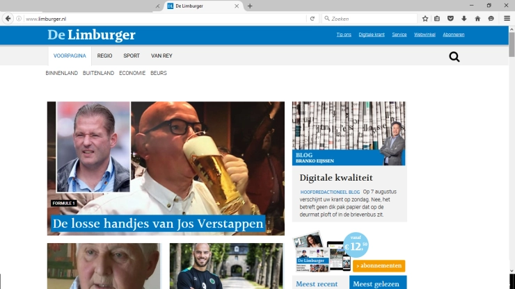 Limburger poetst site op en gaat in Blendle