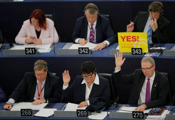 Het Europees Parlement stemt in met nieuwe auteursrechtenwet