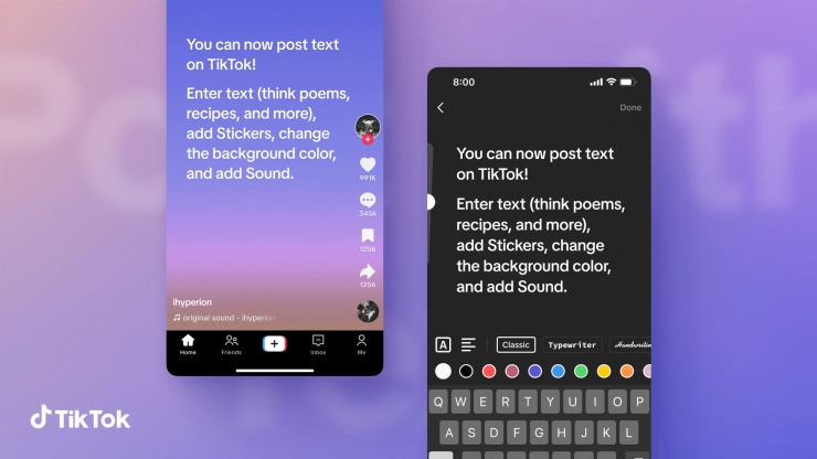 TikTok maakt tekst-only berichten mogelijk maar hengelt niet specifiek naar journalisten