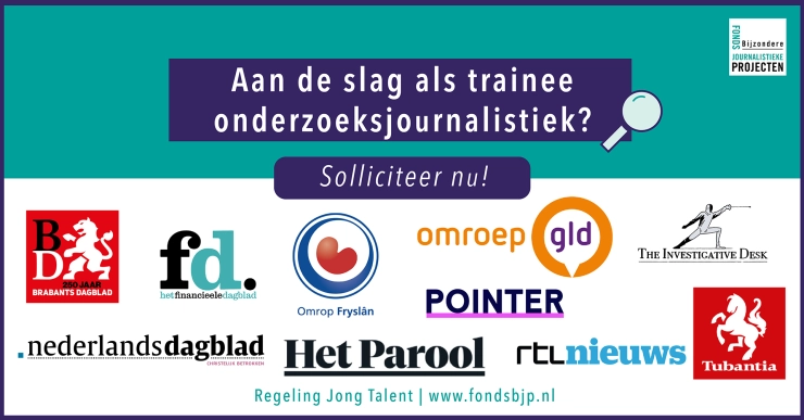 Regeling Jong Talent: tien werkervaringsplekken voor onderzoeksjournalisten