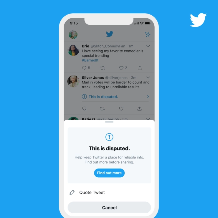Twitter scherpt beleid rond de Amerikaanse verkiezingen aan